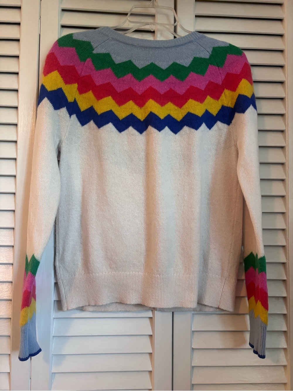 Boden Wool Rothesay Chevron Women’s Multi Color Cardigan M - Picture 2 of 7